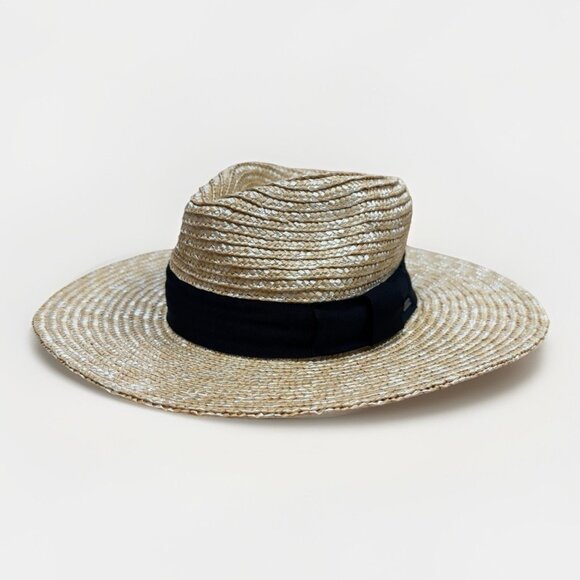 Brixton Joanna Short Brim Straw Hat in Honey size M 7 1/4\
